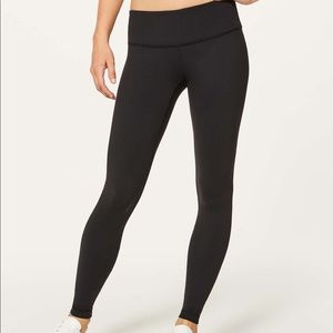 Lululemon Wunder Under Full Length Mid-Rise Leggings Black size 4